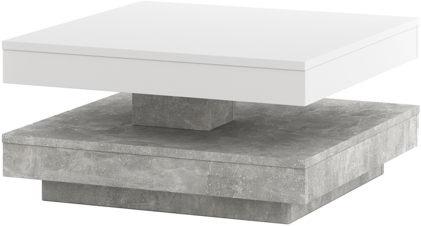 TIMO Table White/Grey Concrete