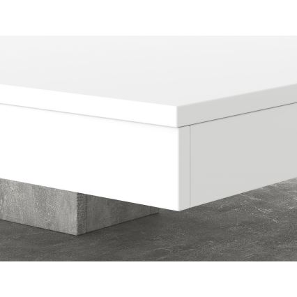 TIMO Table White/Grey Concrete
