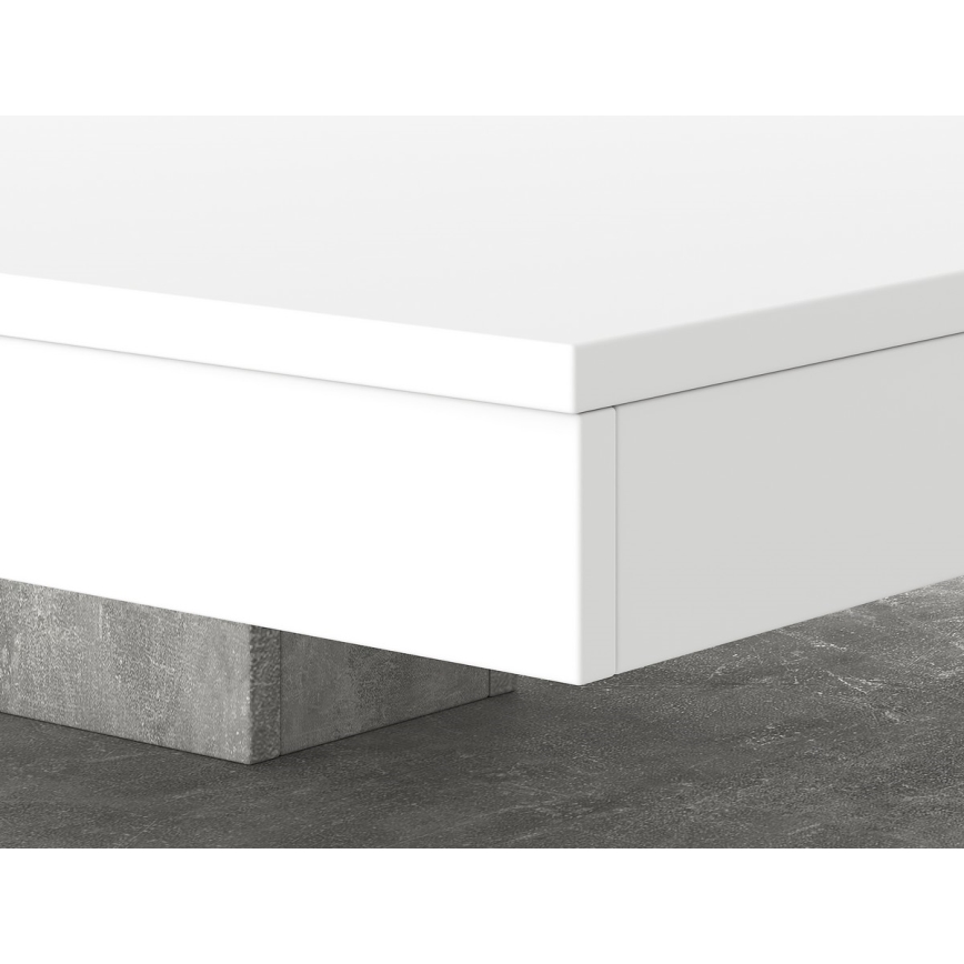 TIMO Table White/Grey Concrete