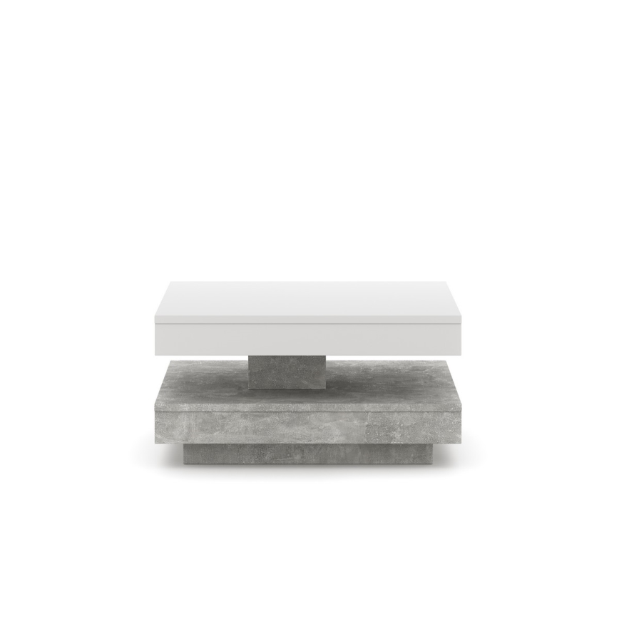 TIMO Table White/Grey Concrete