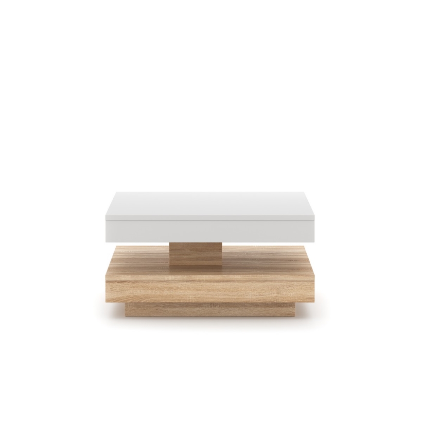 TIMO Table — White / Sonoma Oak