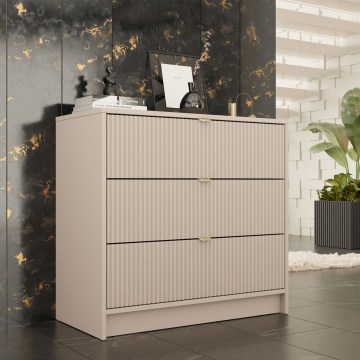 TIRENO 80x75 cm Chest of Drawers, Beige