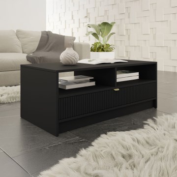 TIRENO coffee table, 100 x 40 cm, Black
