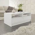 TIRENO Coffee Table 100 x 40 cm White