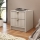 TIRENO Nightstand 35 x 40 cm Beige