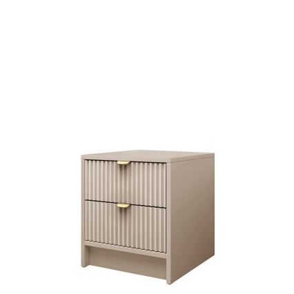 TIRENO Nightstand 35 x 40 cm Beige