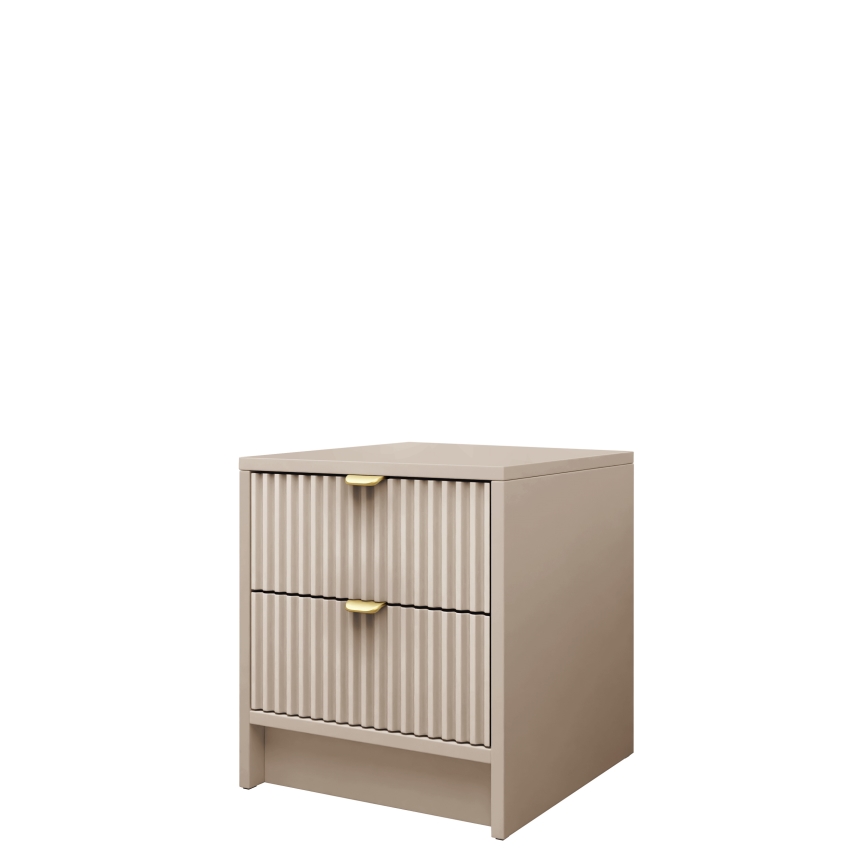 TIRENO Nightstand 35 x 40 cm Beige