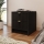 TIRENO Nightstand 40x35 cm Black