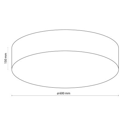 TK Lighting 1584 - Ceiling light RONDO 4xE27/15W/230V