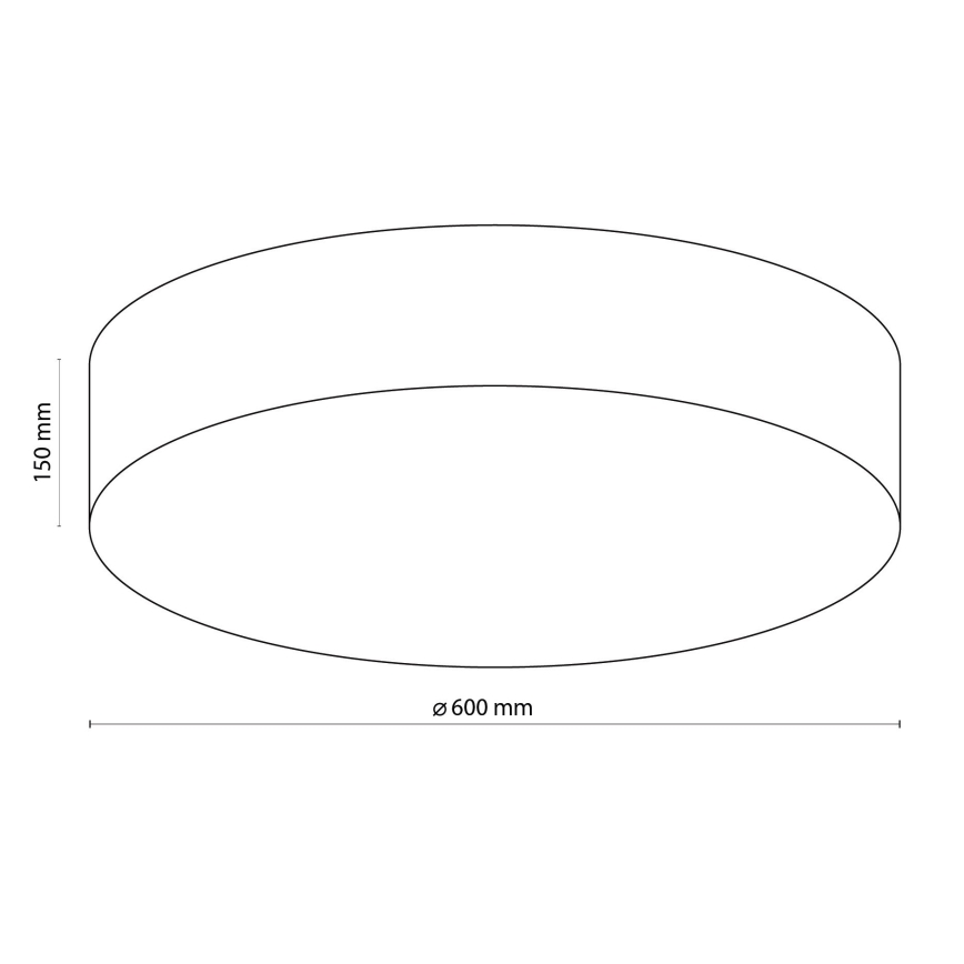 TK Lighting 1584 - Ceiling light RONDO 4xE27/15W/230V
