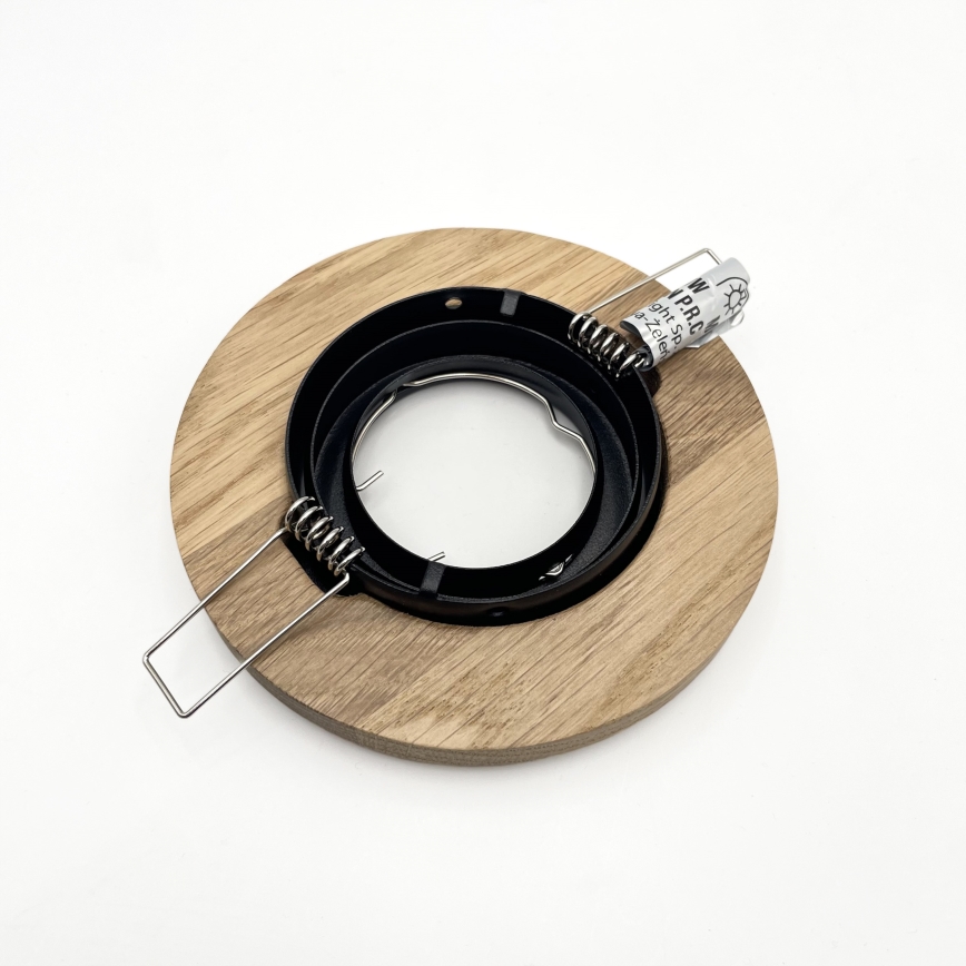 TOBBY ceiling downlight 1x GU10/20W/230V Ø 11.5 cm oak/black