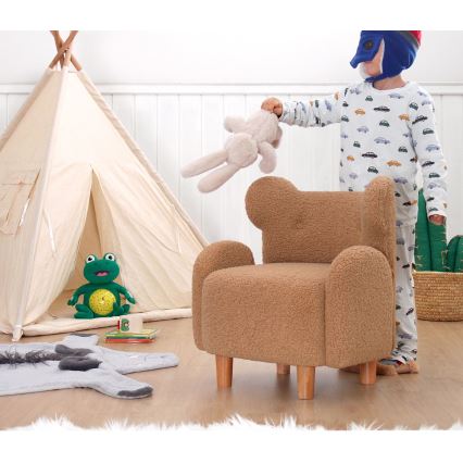 TOBI Children's Armchair, Brown