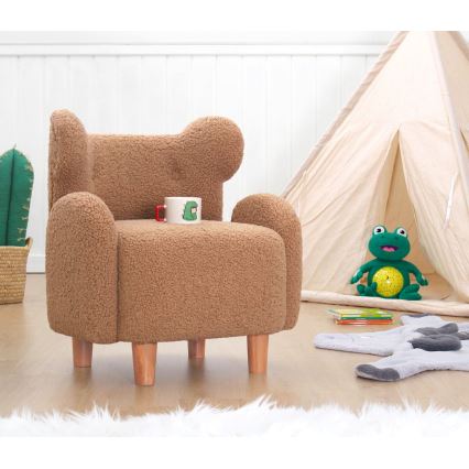 TOBI Children's Armchair, Brown