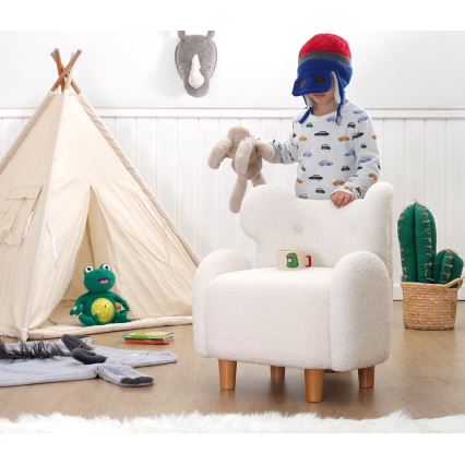 TOBI Kids' Armchair, White