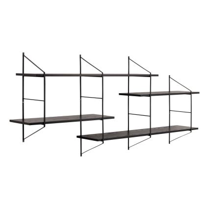 TOCO Wall Shelf 191 x 79 cm, Black