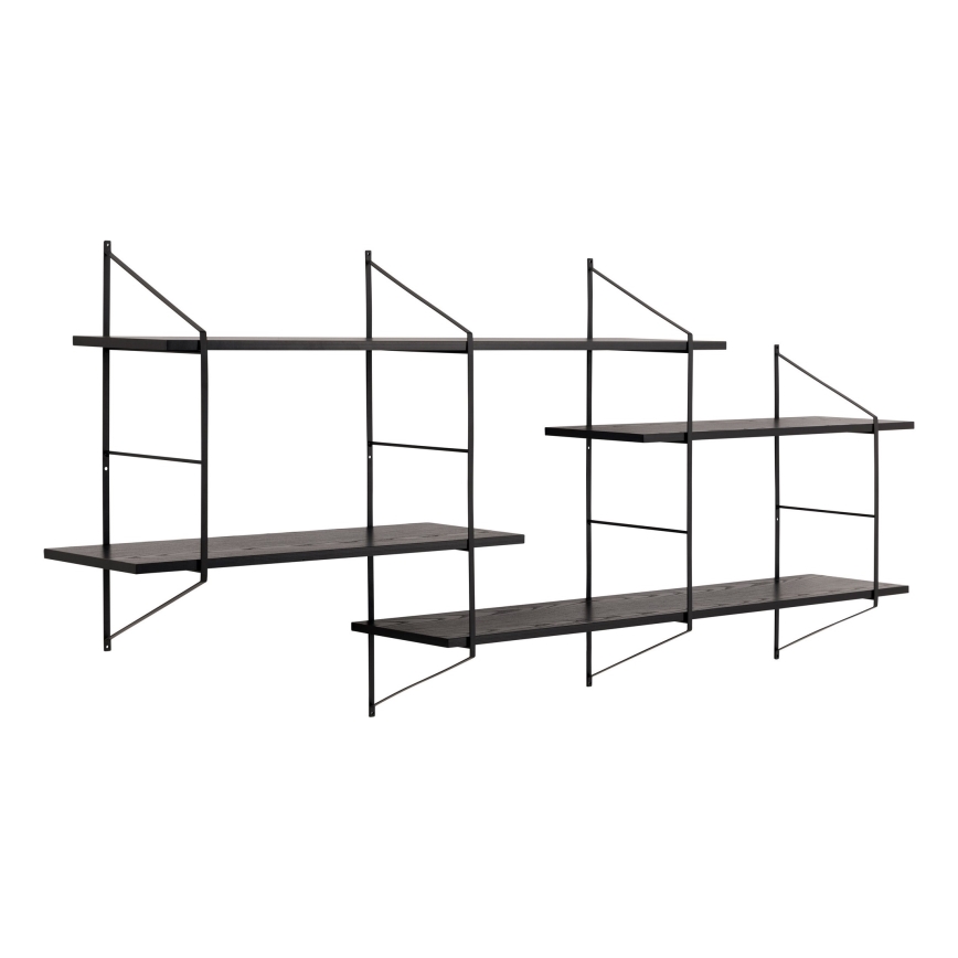 TOCO Wall Shelf 191 x 79 cm, Black