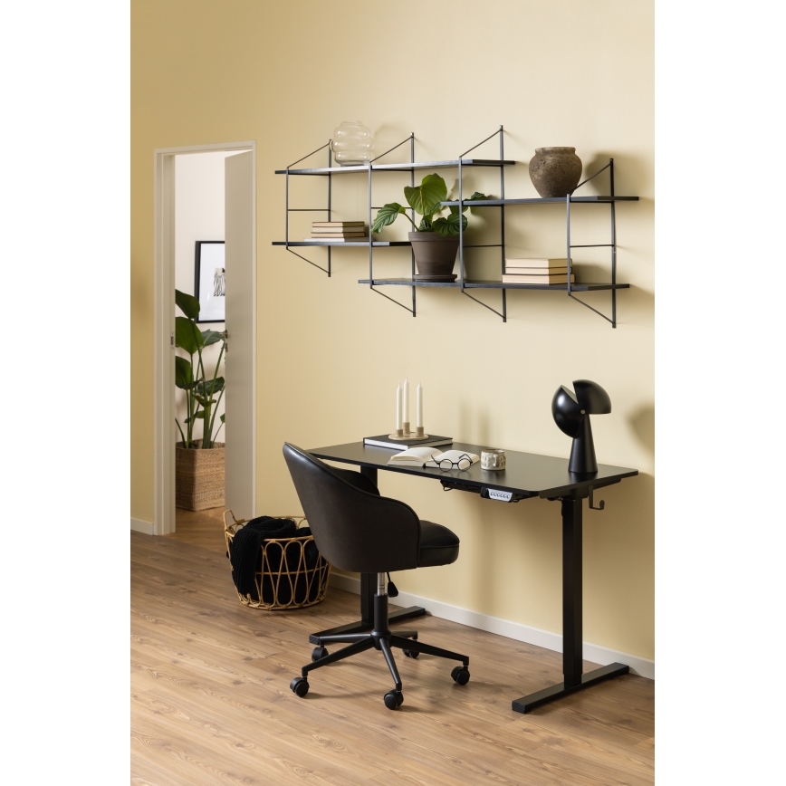 TOCO Wall Shelf 191 x 79 cm, Black