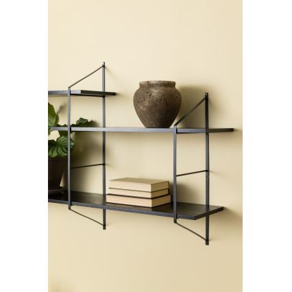 TOCO Wall Shelf 191 x 79 cm, Black