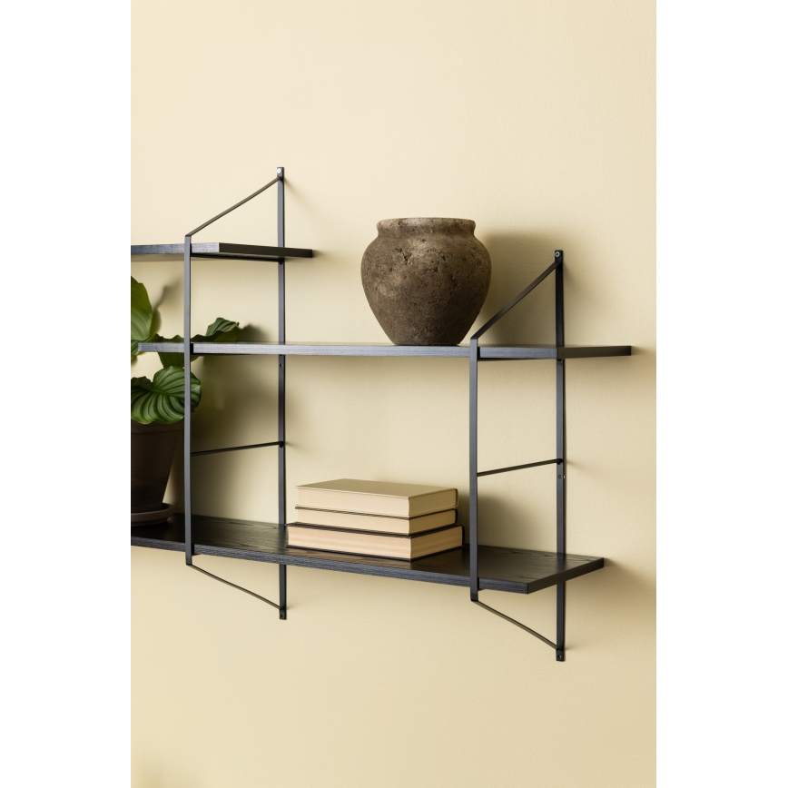 TOCO Wall Shelf 191 x 79 cm, Black