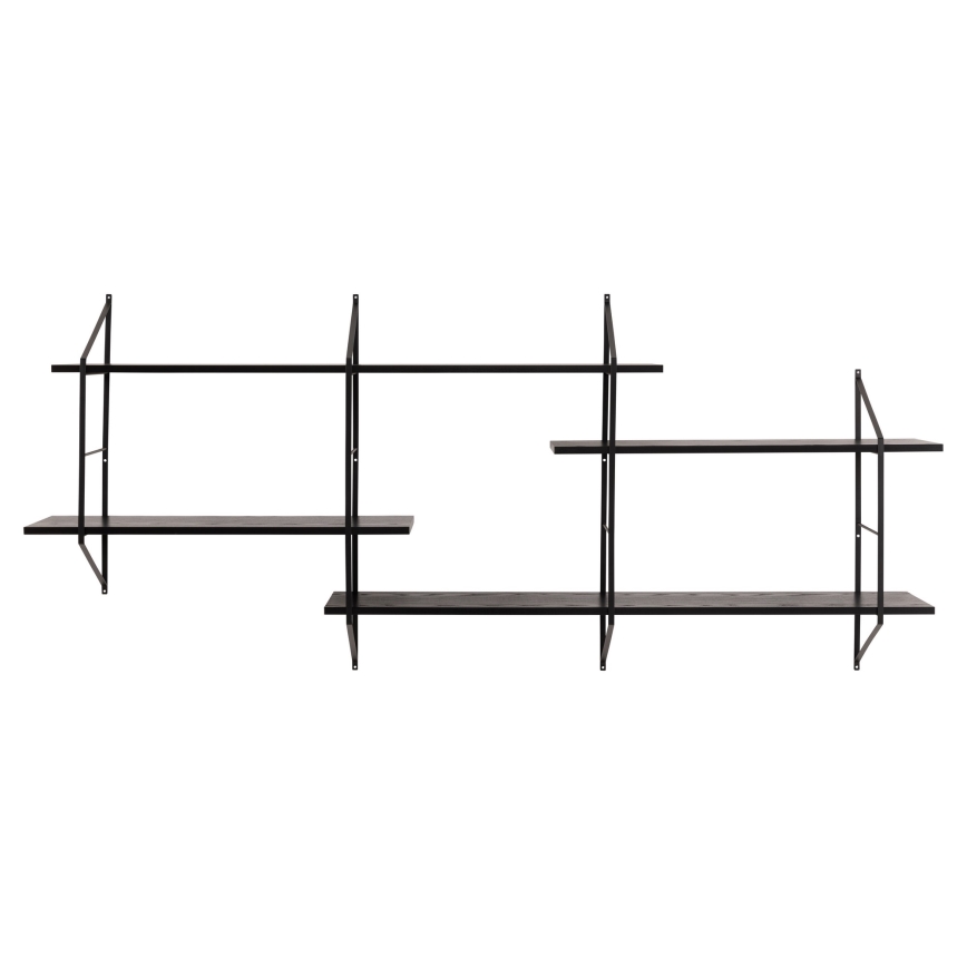 TOCO Wall Shelf 191 x 79 cm, Black