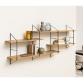 TOCO Wall Shelf 191x79 cm Oak