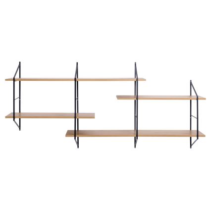 TOCO Wall Shelf 191x79 cm Oak