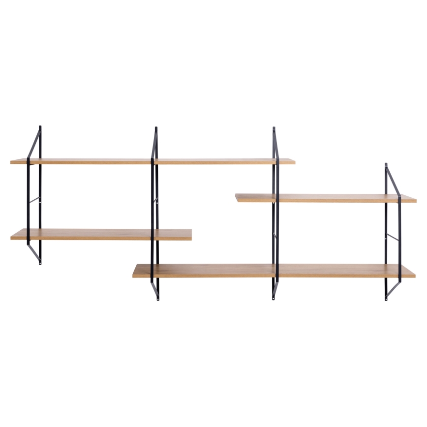 TOCO Wall Shelf 191x79 cm Oak