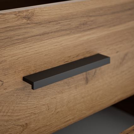 TOD Nightstand, Craft Oak/Black