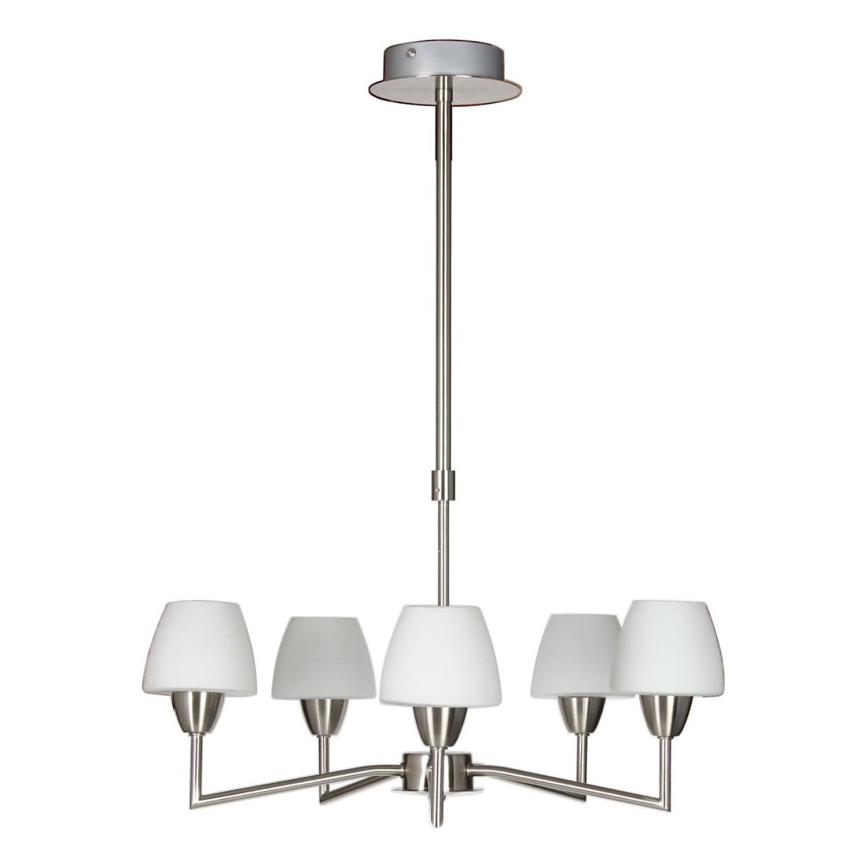 TOGO Pendant Light 5xG9/40W/230V Matte Chrome/White