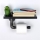 Toiler paper holder with a shelf BORU 12x30 cm black