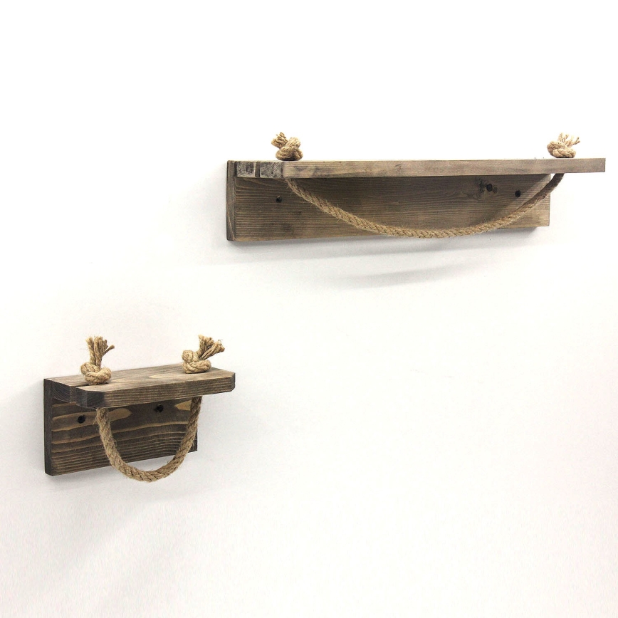 Toilet paper holder 10,5x17 cm + wall shelf 10x50 cm spruce