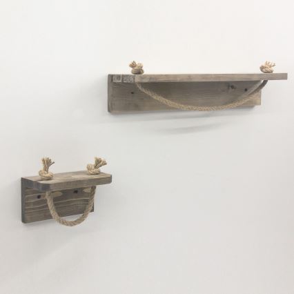 Toilet paper holder 10,5x17 cm + wall shelf 10x50 cm spruce