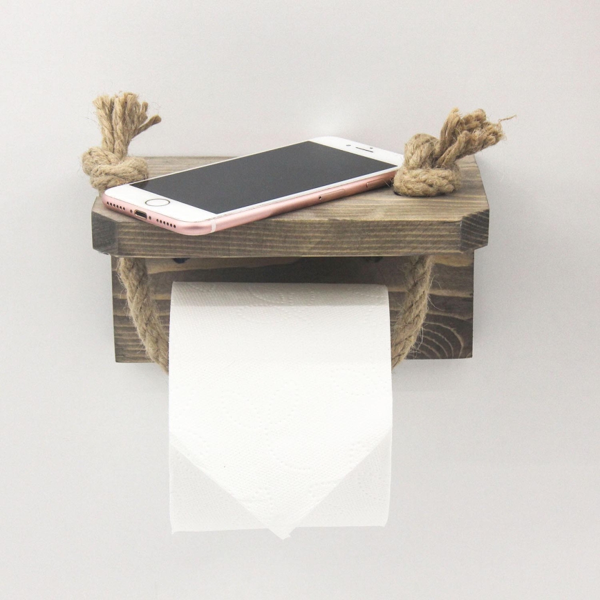 Toilet paper holder 10x17 cm spruce