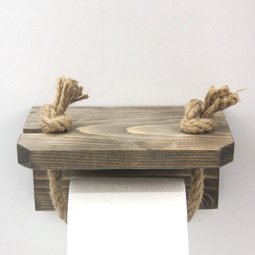 Toilet paper holder 10x17 cm spruce