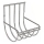 Toilet paper holder 12x12,5 cm shiny chrome