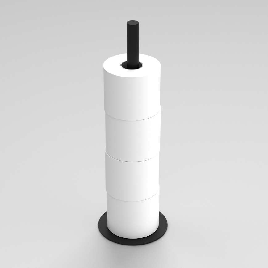 Toilet paper holder 51 cm black