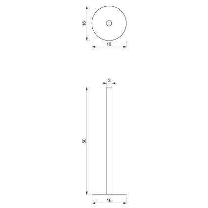Toilet paper holder 51 cm white