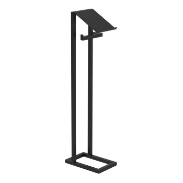 Toilet paper holder 71x20 cm black