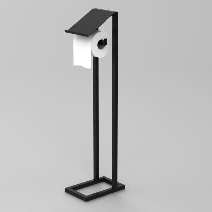 Toilet paper holder 71x20 cm black