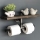 Toilet paper holder with a shelf BORU 12x40 cm spruce