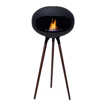 TOKIO Bioethanol Fireplace 45x100 cm, 2 kW, Black