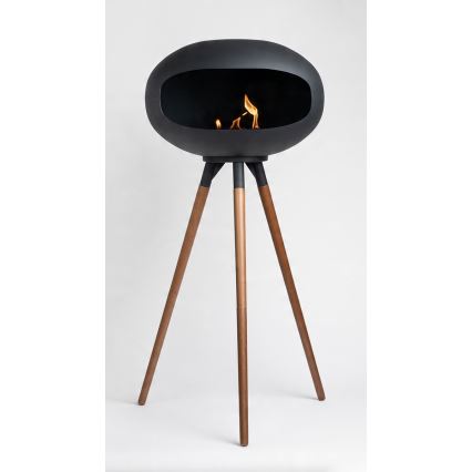 TOKIO Bioethanol Fireplace 45x100 cm, 2 kW, Black