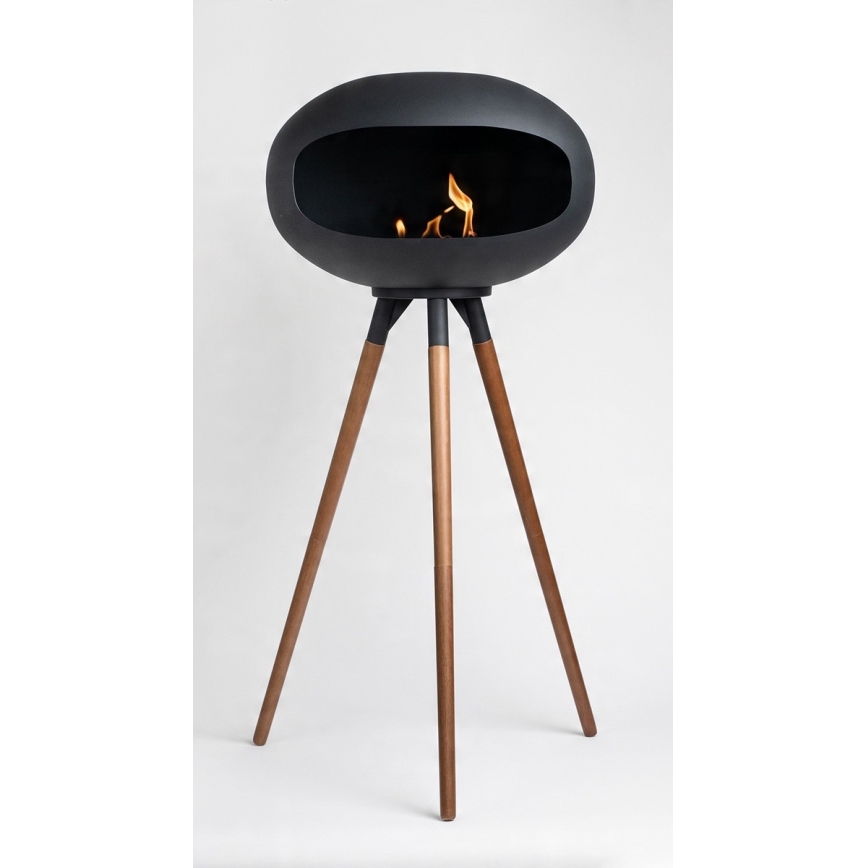 TOKIO Bioethanol Fireplace 45x100 cm, 2 kW, Black
