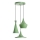 TOM Cable Pendant Light 3x E27/40W/230V, Green