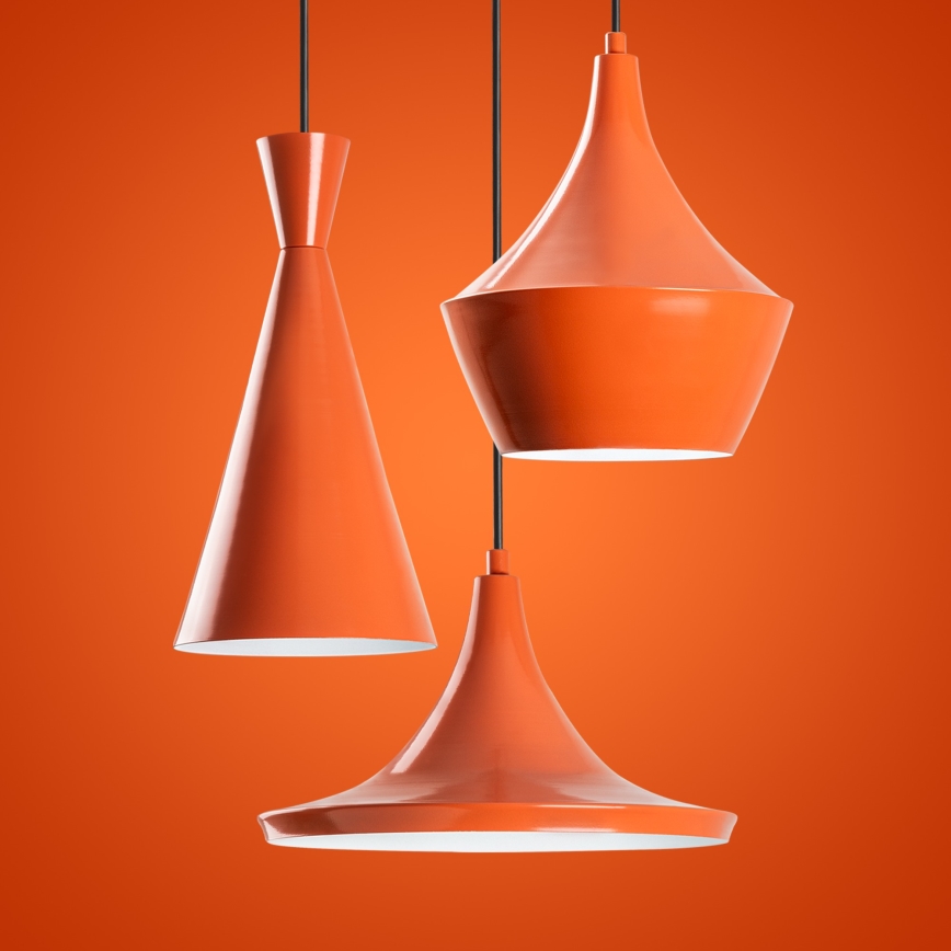 TOM Cord Pendant Light 3xE27/40W/230V Orange
