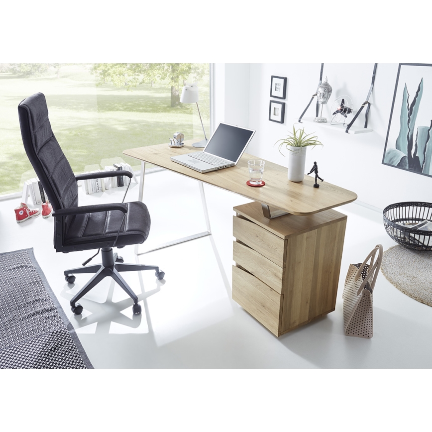 TOMI Oak Writing Desk