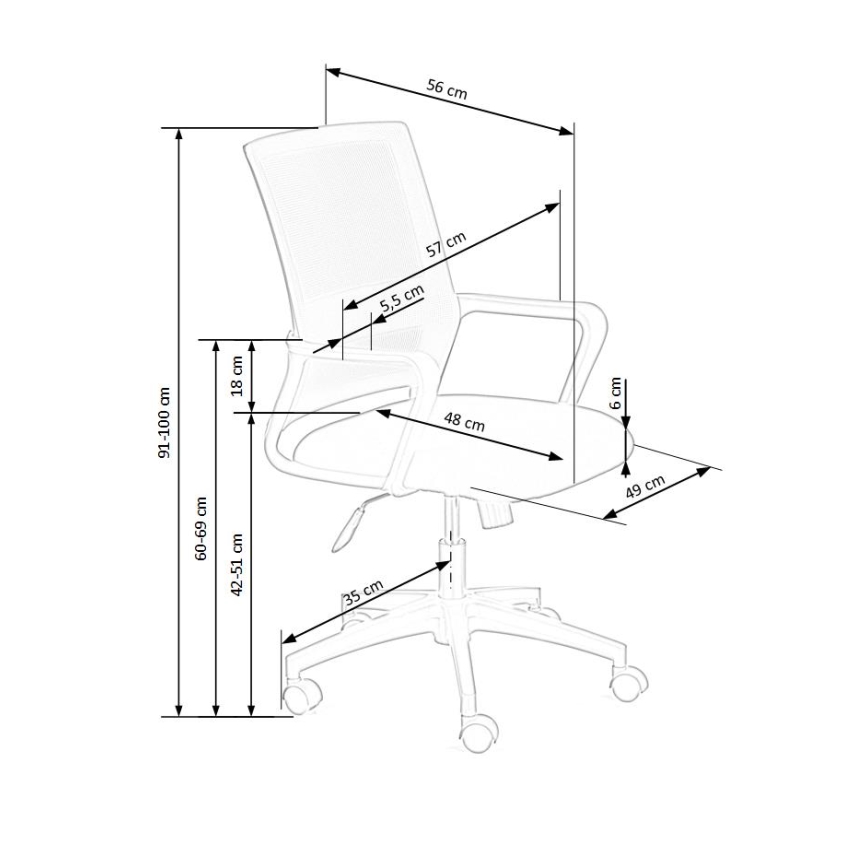 TONA Office Chair — Black