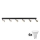 TOP LED Spotlight 6x GU10 / 10W / 230V - Black/Gold