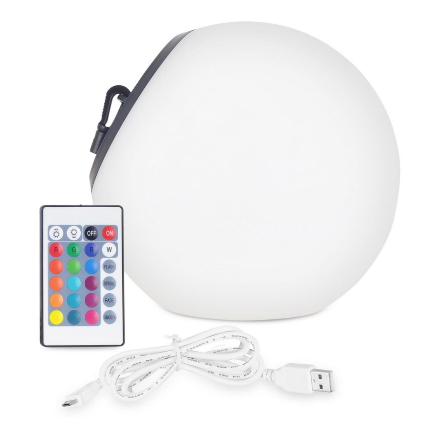 Top Light BALL RGB RC - LED RGB Dimmable solar light BALL LED/1,2W/3,7V IP44 1800 mAh + remote control