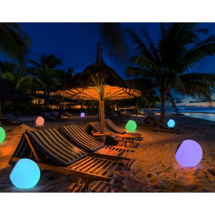 Top Light BALL RGB RC - LED RGB Dimmable solar light BALL LED/1,2W/3,7V IP44 1800 mAh + remote control